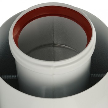 STOUT  Элемент дымохода DN60/100 адаптер для котла угловой 90° коаксиальный (совместимый с Baxi,Viessmann)