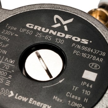 STOUT  Насосно-смесительный узел с термостатическим клапаном и байпасом; Grundfos UPSO 25-65 130