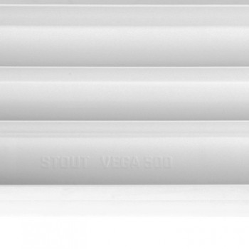 STOUT  VEGA 500 11 секций радиатор алюминиевый боковое подключение (белый RAL 9016)