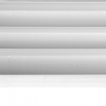 STOUT  VEGA 500 14 секций радиатор алюминиевый боковое подключение (белый RAL 9016)