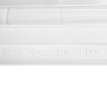 STOUT  Space 500 6 секций радиатор биметаллический боковое подключение RAL9016