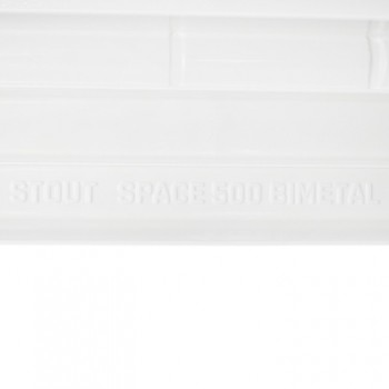 STOUT  Space 500 12 секций радиатор биметаллический боковое подключение RAL9016