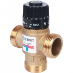 STOUT  Термостатический смесительный клапан для ситем отопления и ГВС 1