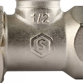STOUT SVRs Клапан ручной терморегулирующий с неподъемным шпинделем, прямой 1/2